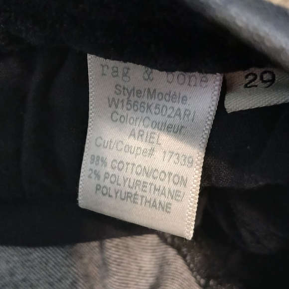 Rag & Bone High-Rise Ankle Skinny Jeans Women's Size 29 - Picture 5 of 5